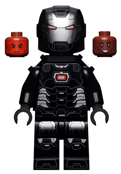 Минифигурка Lego Super Heroes War Machine - Black and Silver Armor with Neck Bracket sh646 N